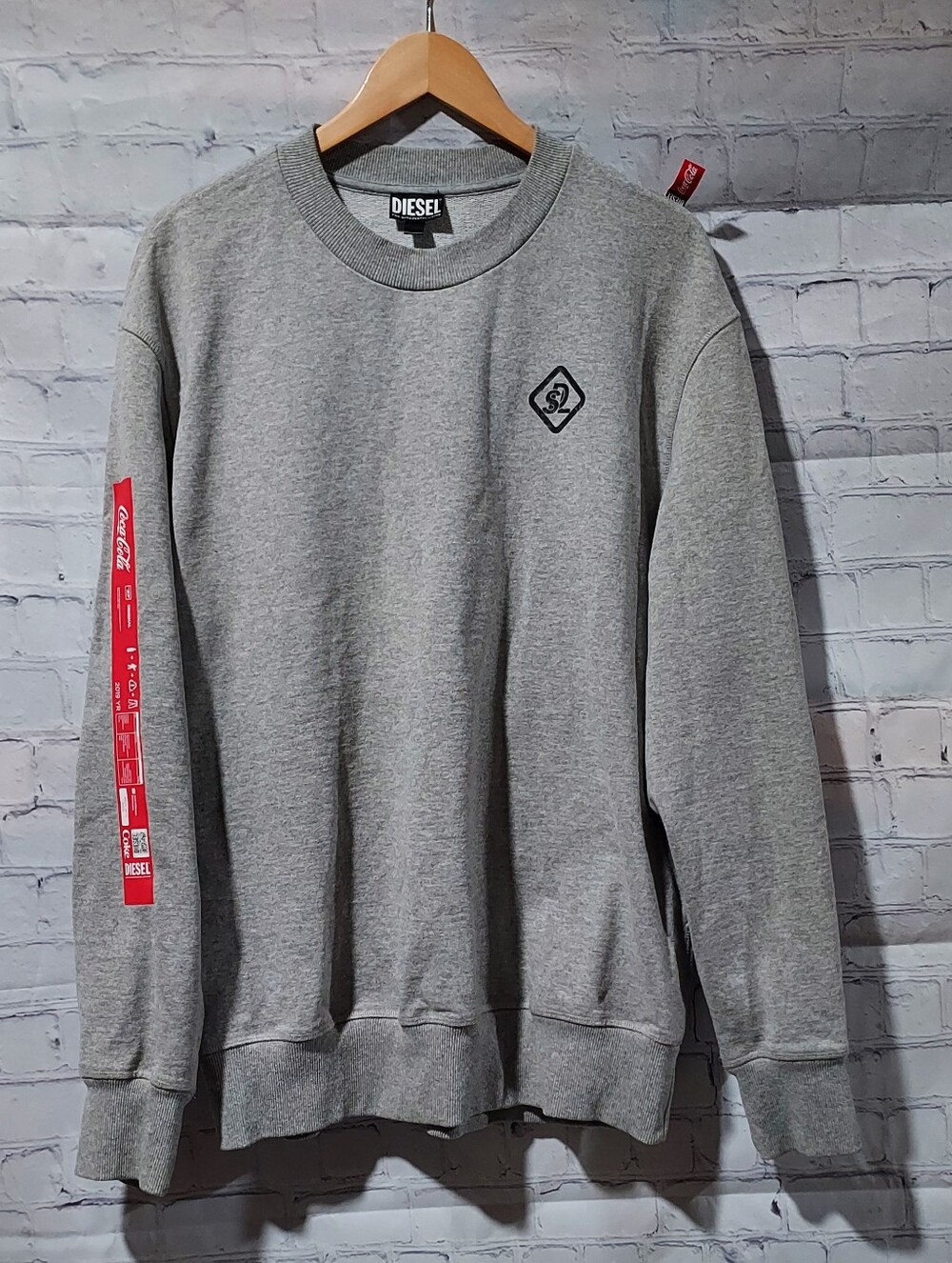 Diesel Coca-cola Collaboration XL Sweatshirt Gray Successful Living